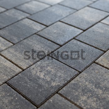 Steingot Тротуарная плитка "Мультиформат", Новый город 60 мм, Color mix, Штайн блэк